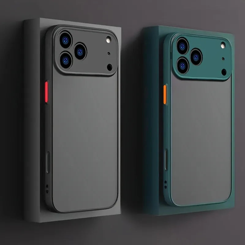 For iPhone 17 16 Pro Max Case Armor Shockproof Matte Phone Cases For iPhone17 16 15 14 13 12 Por Max Plus 17Pro Air Clear Cover