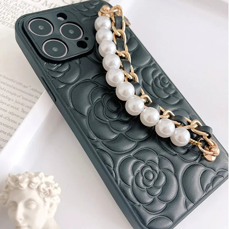 Luxury Phone Case For iPhone 17 16 14 13 12 11 15 Pro Max High Quality With Chain Lens Protection Cover For iPhone 16 Promax