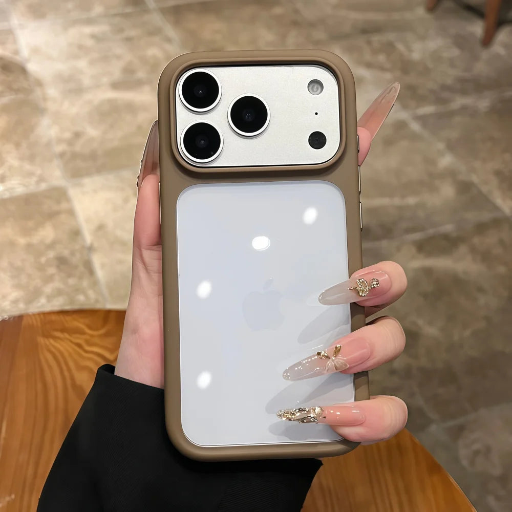 Intelligent Camera Touch Button Crystal Clear Phone Case for iPhone 17 Pro Max 17 Pro 17 Air Transparent Shockproof Cover Funda