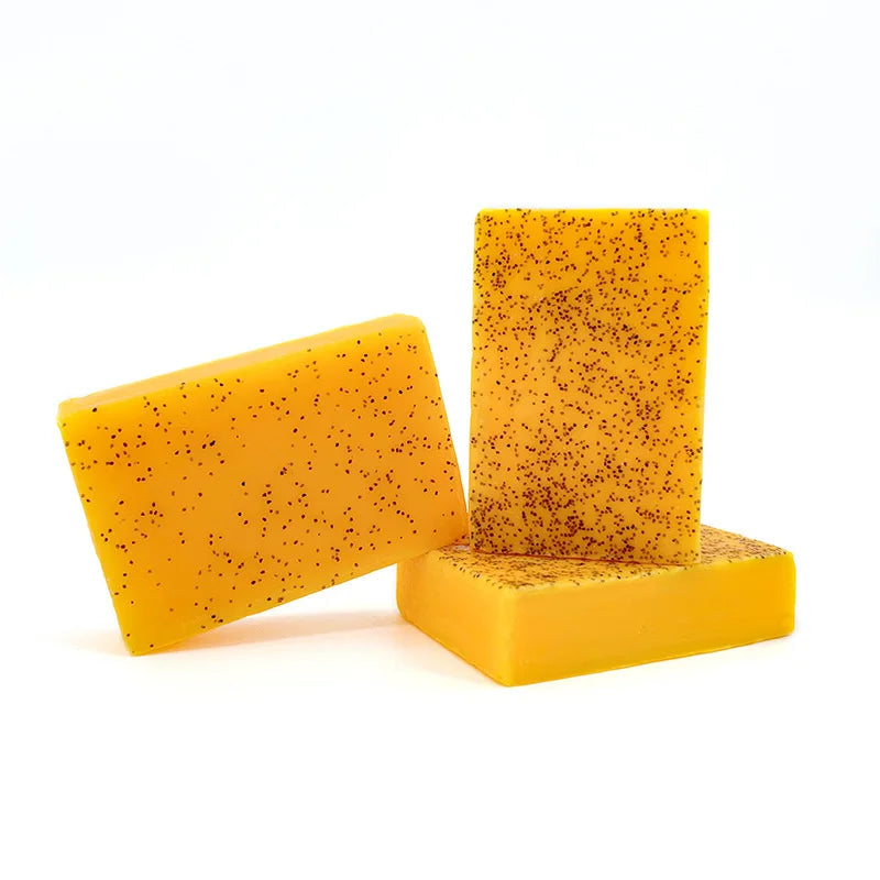 RDQCTQ  1pcs Turmeric Natural Bar Soap for Men, Lemon Kojic Acid Soap, Shower and Facial Soap -No Harsh Chemicals 100g