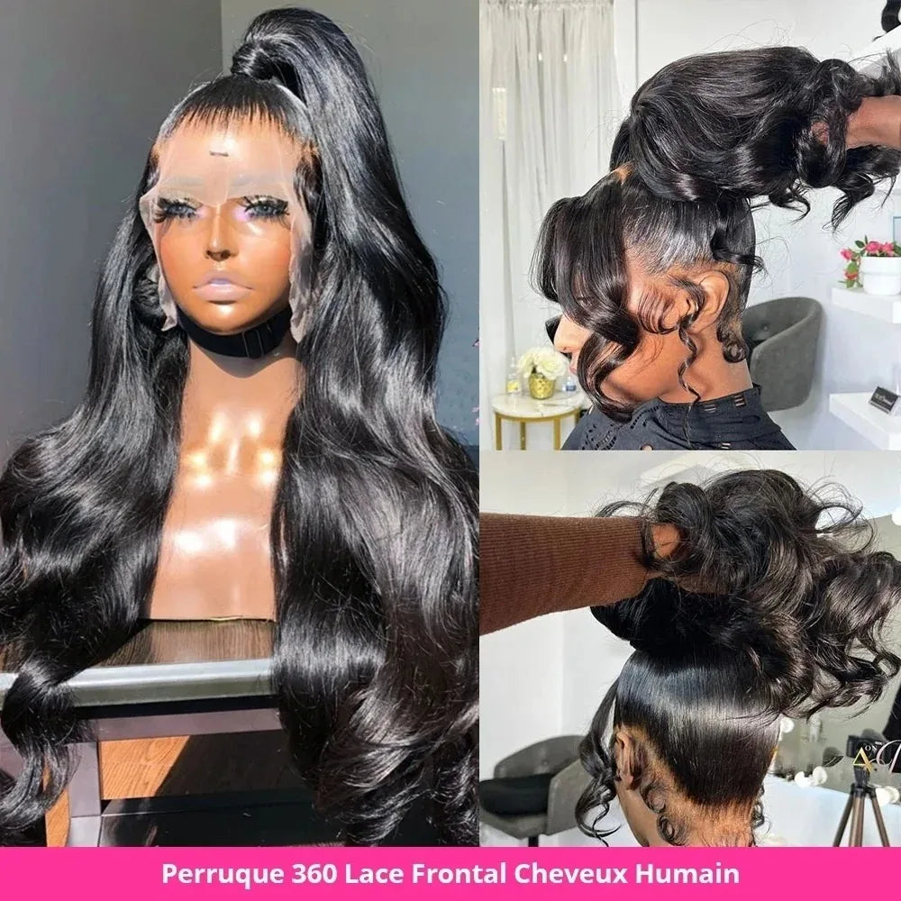 40 44 Inch Hd Body Wave Lace Front Wig Pre Plucked 13x4 13x6 Loose Wave Lace Frontal Wig 100% Human Hair Wigs On Clearance Sale