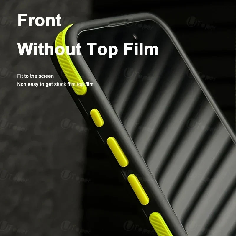 New Bicolor Matte Frosted Magnetic Phone Case For iPhone 17 Air 16 15 14 Plus 13 12 11 Pro Max Shockproof Bumper Hard Cover