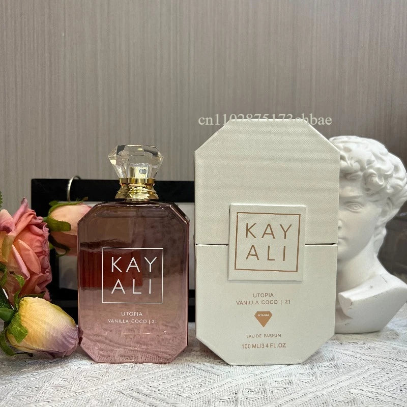 KAYALI Uxury Collection 100ml Eau Parfum with Vanilla Yum Boujee Vanilla Candy Rock Sugar Fleur Majesty Rose Royale Fresh Notes