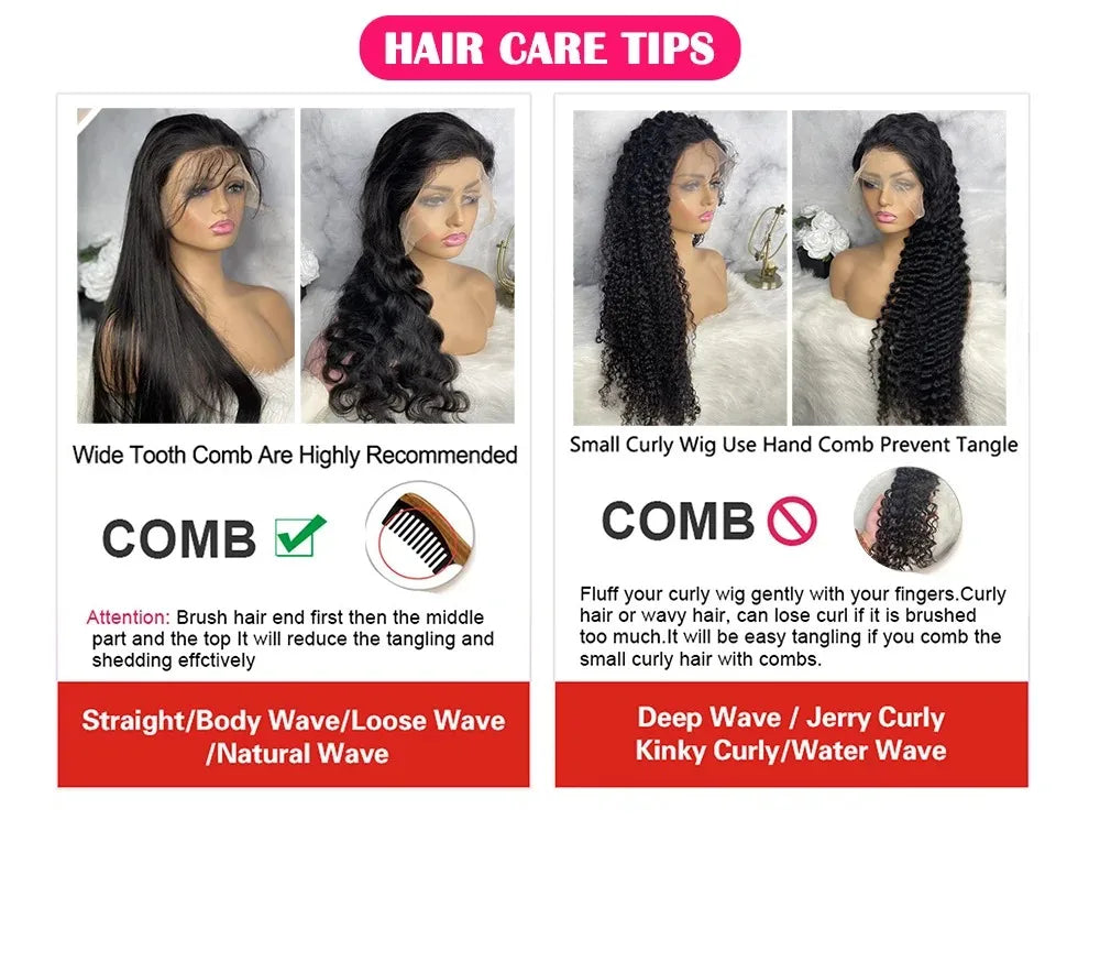 40 44 Inch Hd Body Wave Lace Front Wig Pre Plucked 13x4 13x6 Loose Wave Lace Frontal Wig 100% Human Hair Wigs On Clearance Sale