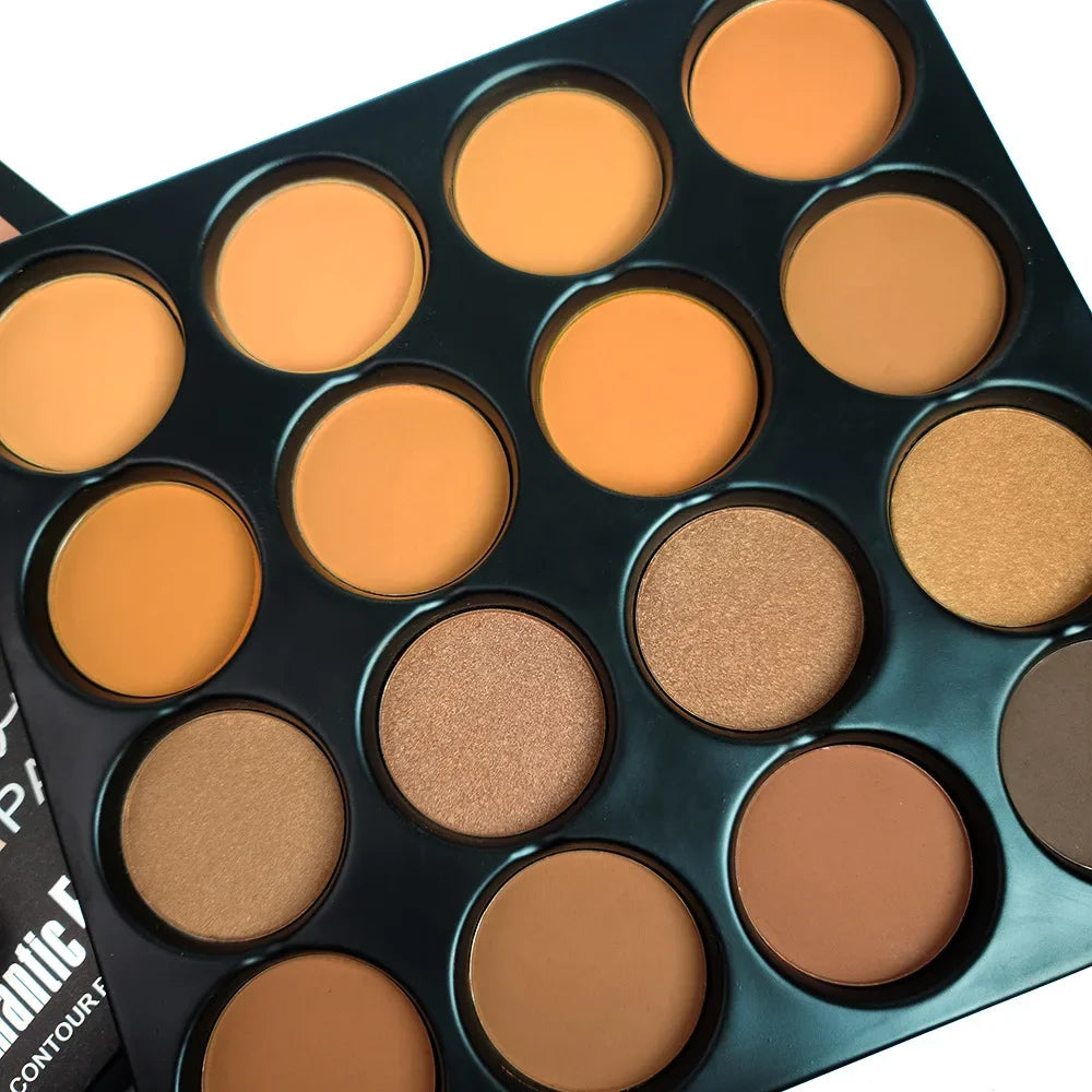 16 Colors Contour Powder Matte Palette Highlight Concealer Pressed Powder Kit Oil Control Waterproof Makeup For Women Cosmetics