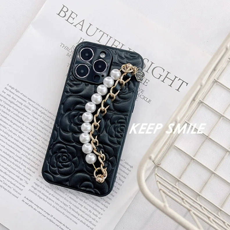 Luxury Phone Case For iPhone 17 16 14 13 12 11 15 Pro Max High Quality With Chain Lens Protection Cover For iPhone 16 Promax