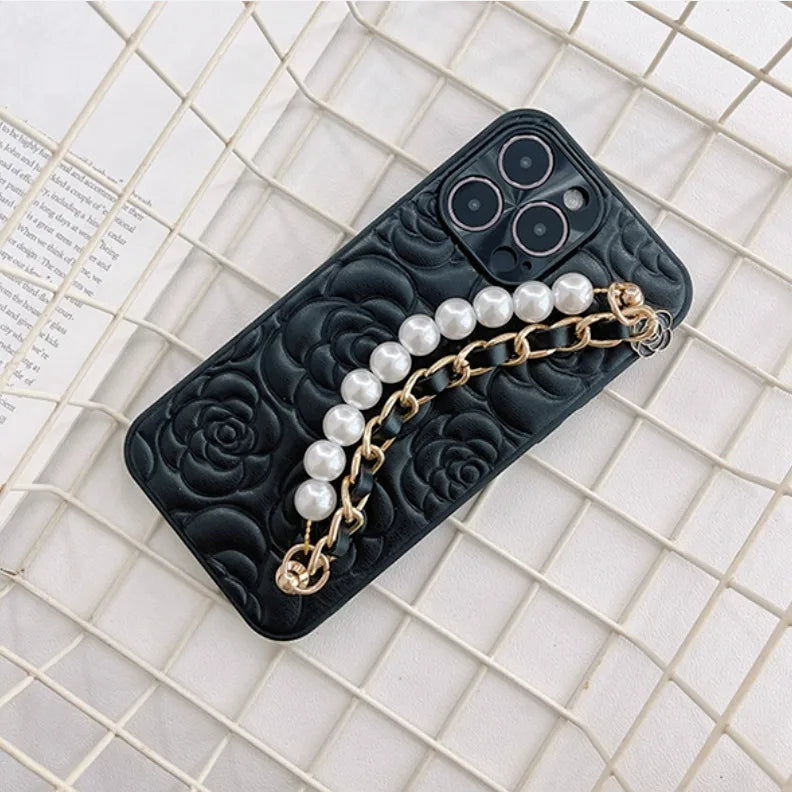 Luxury Phone Case For iPhone 17 16 14 13 12 11 15 Pro Max High Quality With Chain Lens Protection Cover For iPhone 16 Promax