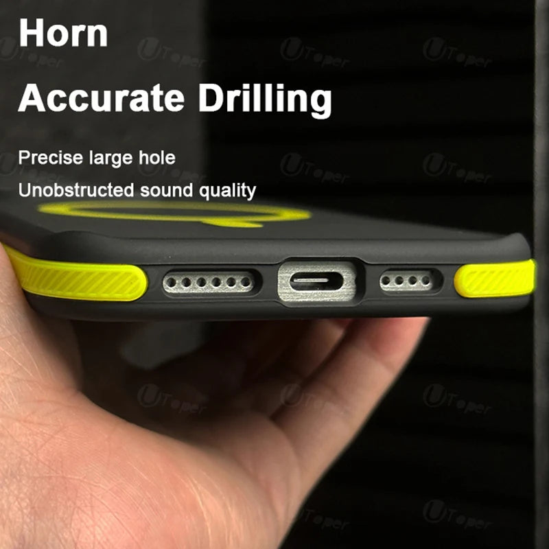 New Bicolor Matte Frosted Magnetic Phone Case For iPhone 17 Air 16 15 14 Plus 13 12 11 Pro Max Shockproof Bumper Hard Cover