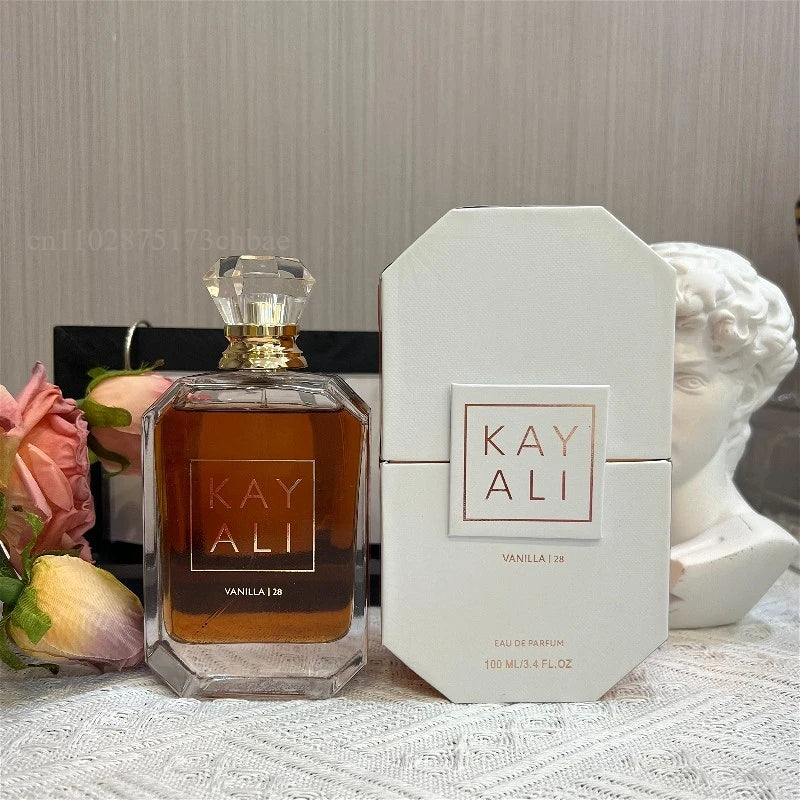 KAYALI Uxury Collection 100ml Eau Parfum with Vanilla Yum Boujee Vanilla Candy Rock Sugar Fleur Majesty Rose Royale Fresh Notes