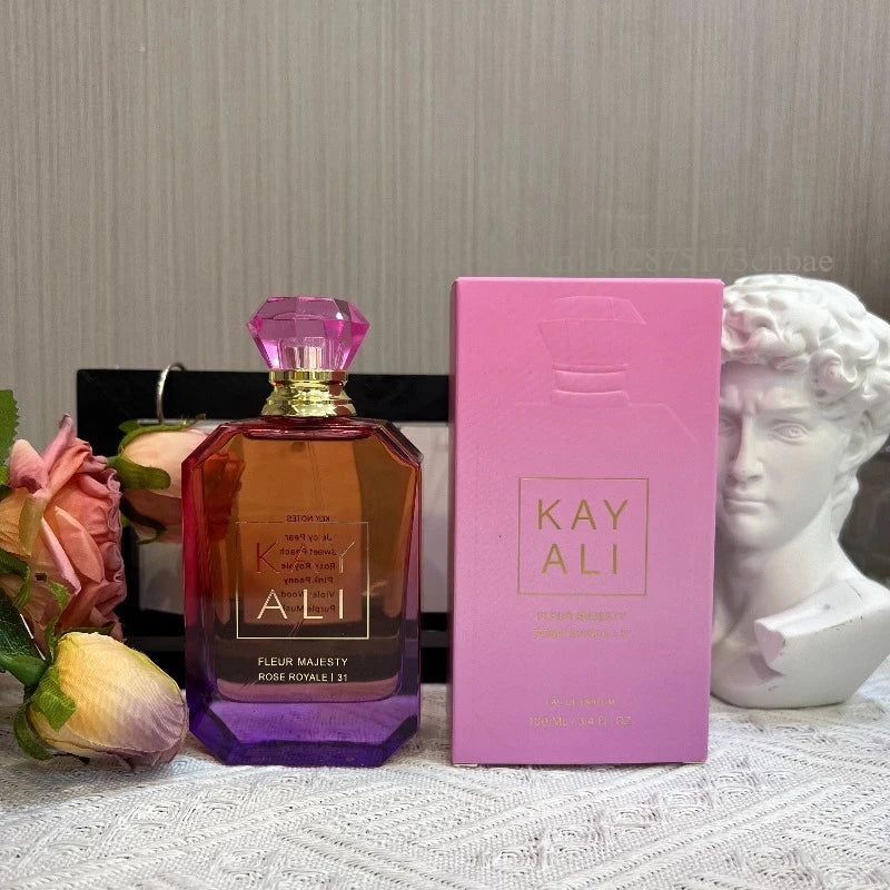 KAYALI Uxury Collection 100ml Eau Parfum with Vanilla Yum Boujee Vanilla Candy Rock Sugar Fleur Majesty Rose Royale Fresh Notes