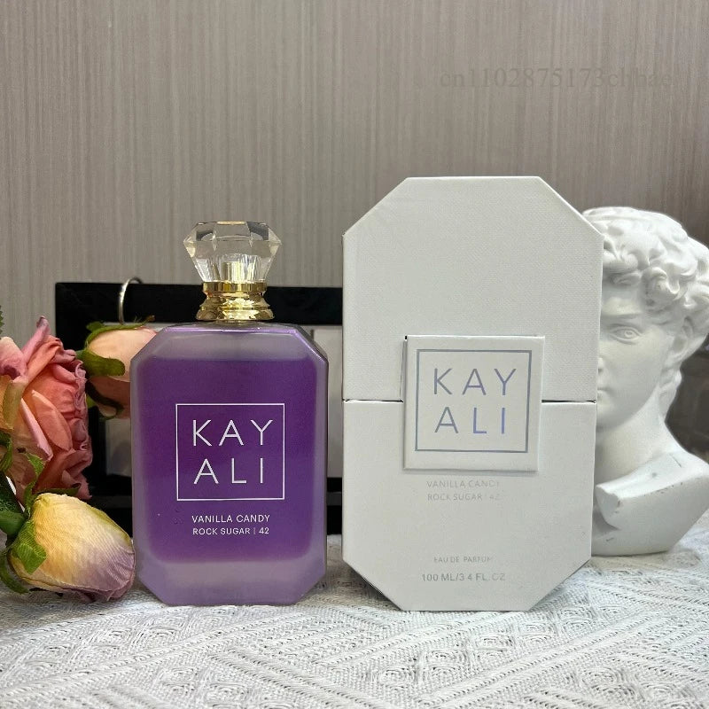 KAYALI Uxury Collection 100ml Eau Parfum with Vanilla Yum Boujee Vanilla Candy Rock Sugar Fleur Majesty Rose Royale Fresh Notes