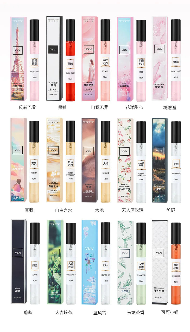 10ML Popular Female Perfume Has A Long-lasting Fragrance Fresh Light Unique Casual Date Gift Aromatic Scent for Men Women