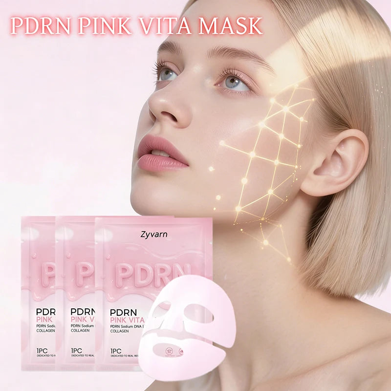 PDRN Pink Skincare Set Salmon Dna Collagen Vita Coating Mask Lift Firm Skin Make Skin Glow Moisturizing Nourishing Skincare Set