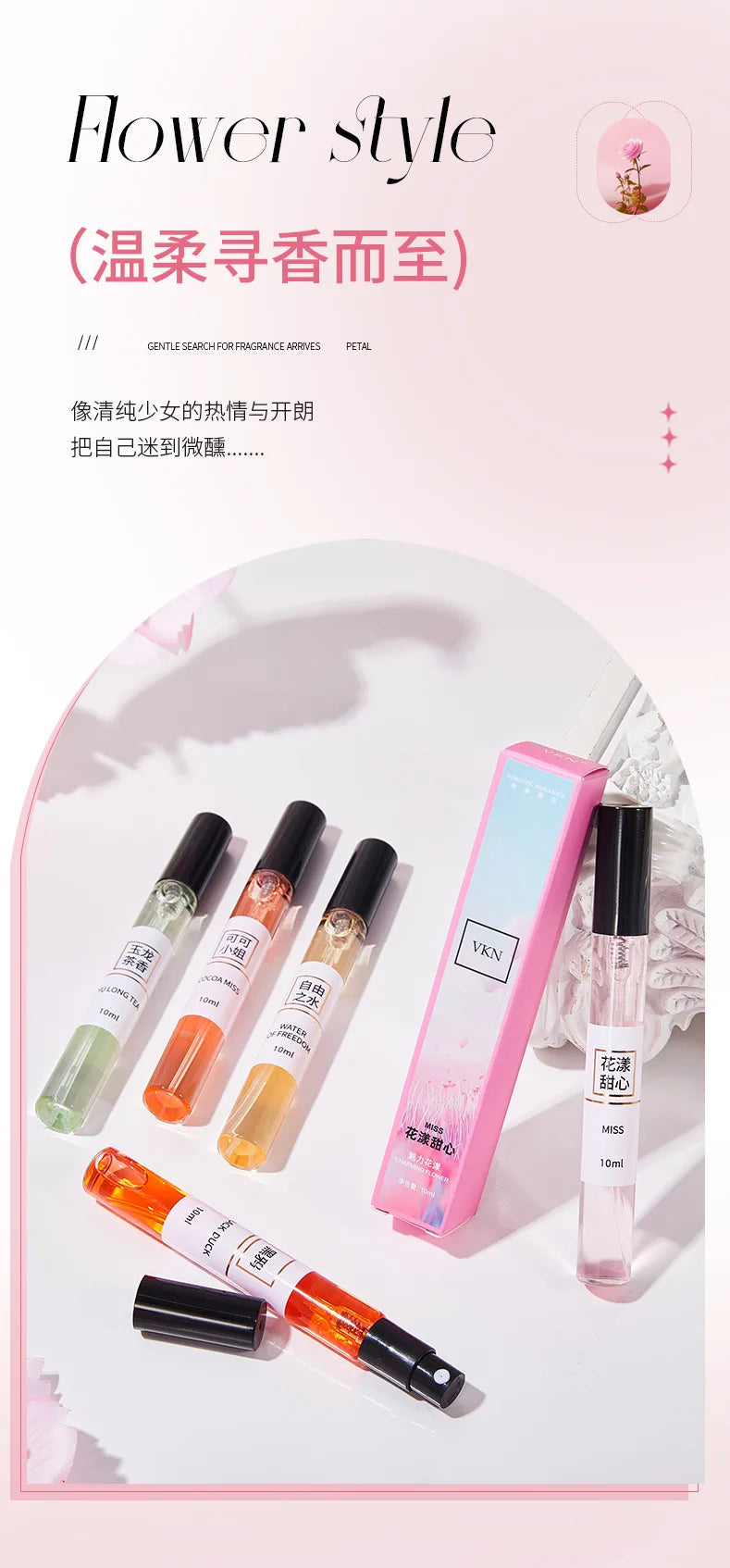 10ML Popular Female Perfume Has A Long-lasting Fragrance Fresh Light Unique Casual Date Gift Aromatic Scent for Men Women