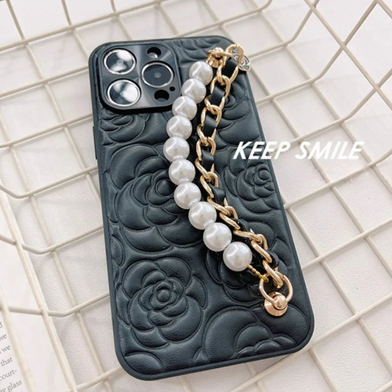 Luxury Phone Case For iPhone 17 16 14 13 12 11 15 Pro Max High Quality With Chain Lens Protection Cover For iPhone 16 Promax