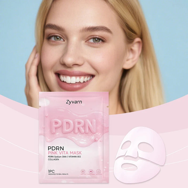 PDRN Pink Skincare Set Salmon Dna Collagen Vita Coating Mask Lift Firm Skin Make Skin Glow Moisturizing Nourishing Skincare Set