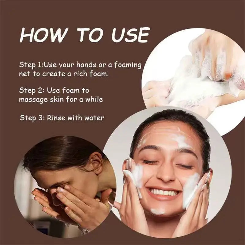 5.29oz African black soap, coffee soap, contains shea butter, cocoa pods, suitable for all skin types, can be used throughout