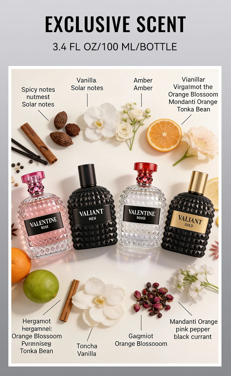 3.4 Fl Oz Men's and Women's Eau De Parfum ,Mandarin Orange, Orange Blossom & Bergamot Fragrance. Perfect for Christmas gifts