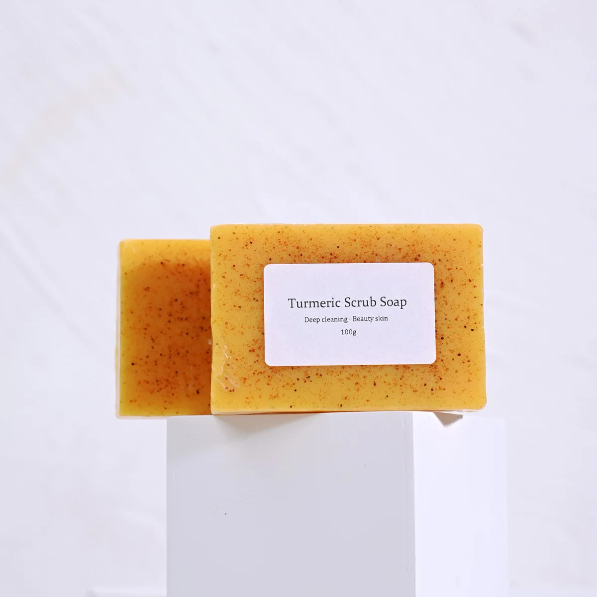 Natural Turmeric Kojic Scrub Soap Cleansing Bath Soap Oil Control & Whitening Kojic Turmeric Soaps for Face,Bath, Body