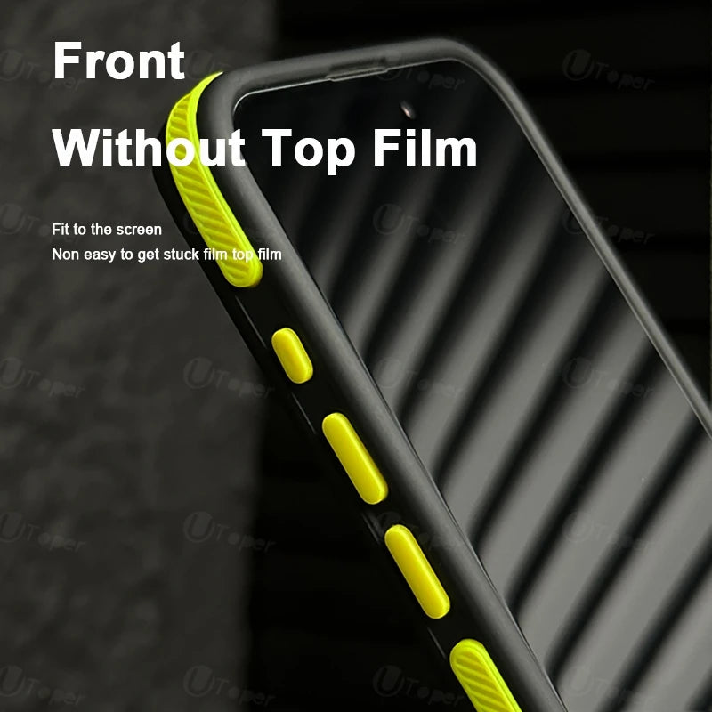 New Bicolor Matte Frosted Magnetic Phone Case For iPhone 17 Air 16 15 14 Plus 13 12 11 Pro Max Shockproof Bumper Hard Cover
