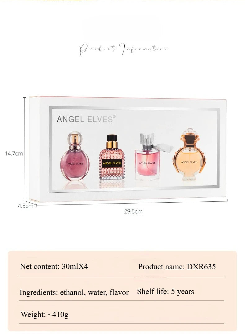 JEAN MISS 5-Piece Set Women's Perfume 25ML Original Fresh Long-Lasting Light Fragrance Gift Box Natural Scents