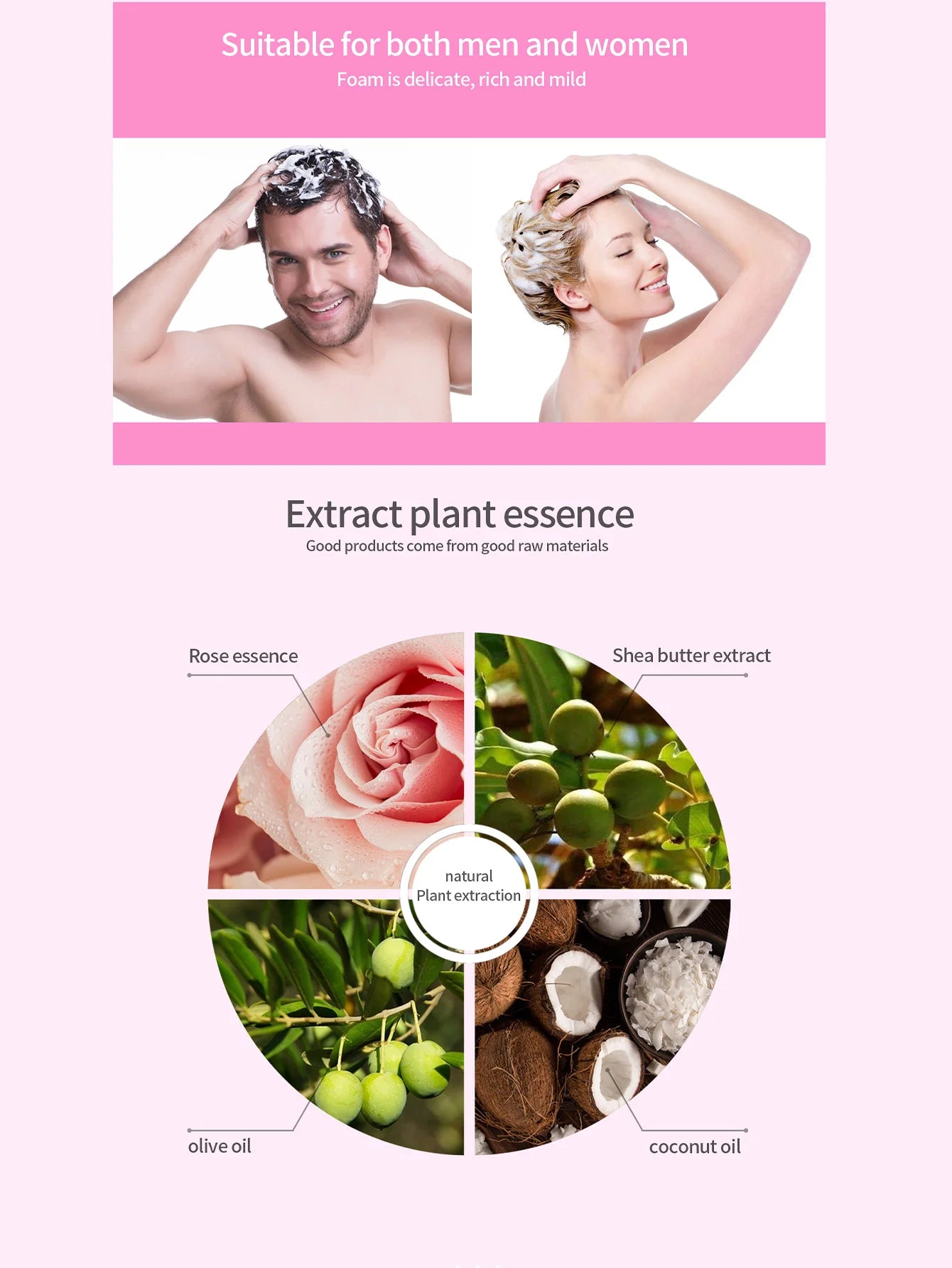 3pcs/box Damascus Rose perfume Solid Shampoo Bar Deep Cleaning Moisturizing Hair Care Hand Soap