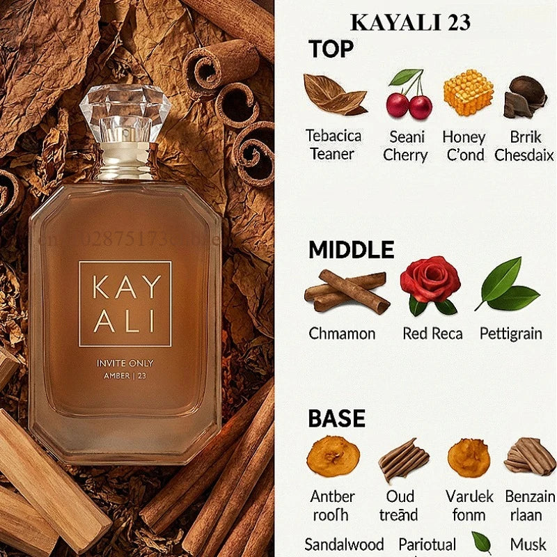 KAYALI Uxury Collection 100ml Eau Parfum with Vanilla Yum Boujee Vanilla Candy Rock Sugar Fleur Majesty Rose Royale Fresh Notes