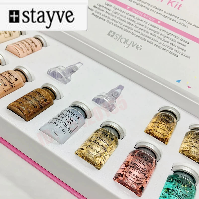 Korea Original Stayve BB Cream Glow Beginner Starter Kit Niacinamide/Peptide Essence Moisturise Face Skin Care