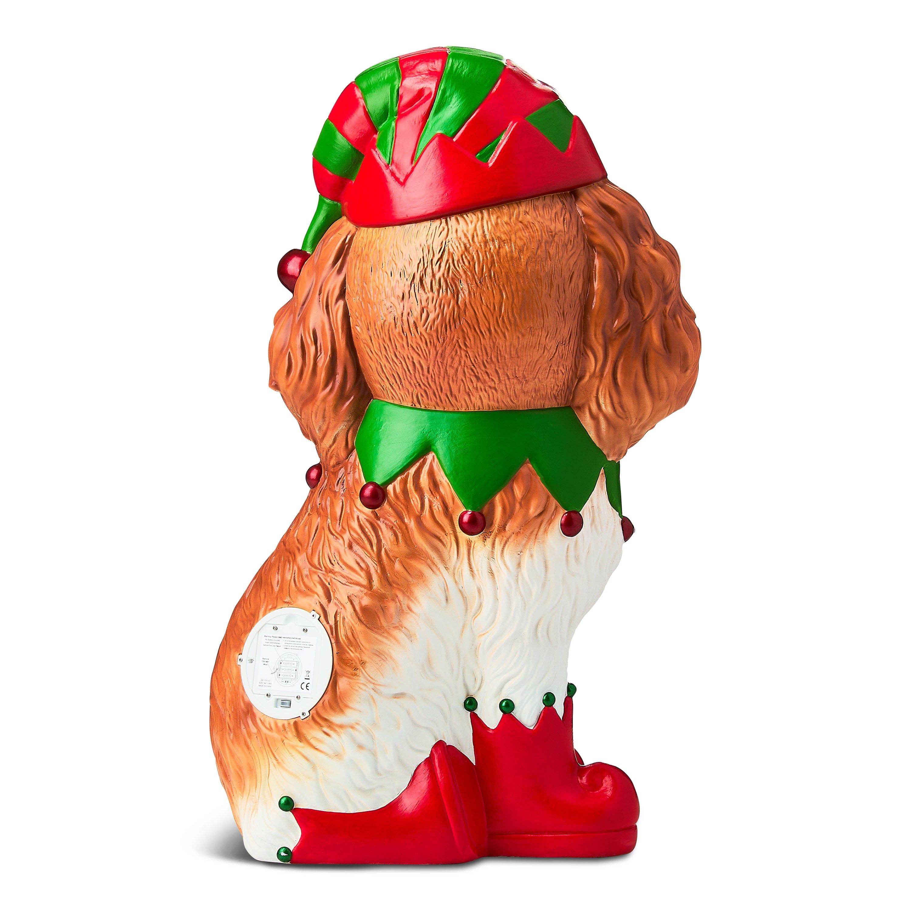 Lighted Blow Mold Dog Outdoor Christmas Decoration, Multicolor, 26", by