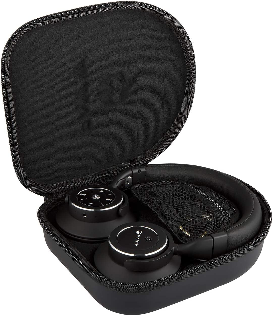 Paww Wavesound 3 Bluetooth 5.0 Headphones Active Noise Cancelling / 16-Hour Battery Life with Precision-Engineered Sound / Foldable Travel & Over-Ear Headphones (Black)