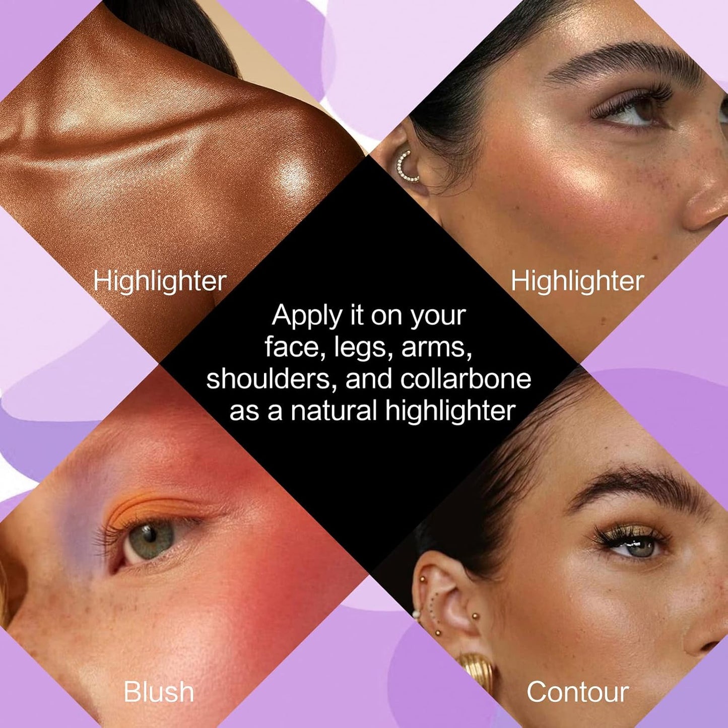 UCANBE Professional 86 Colors Eyeshadow Palette with 15Pcs Makeup Brushes Set Matte Glitter Long Lasting Highly Pigmented Waterproof Contour Blush Powder Highlighter All in One