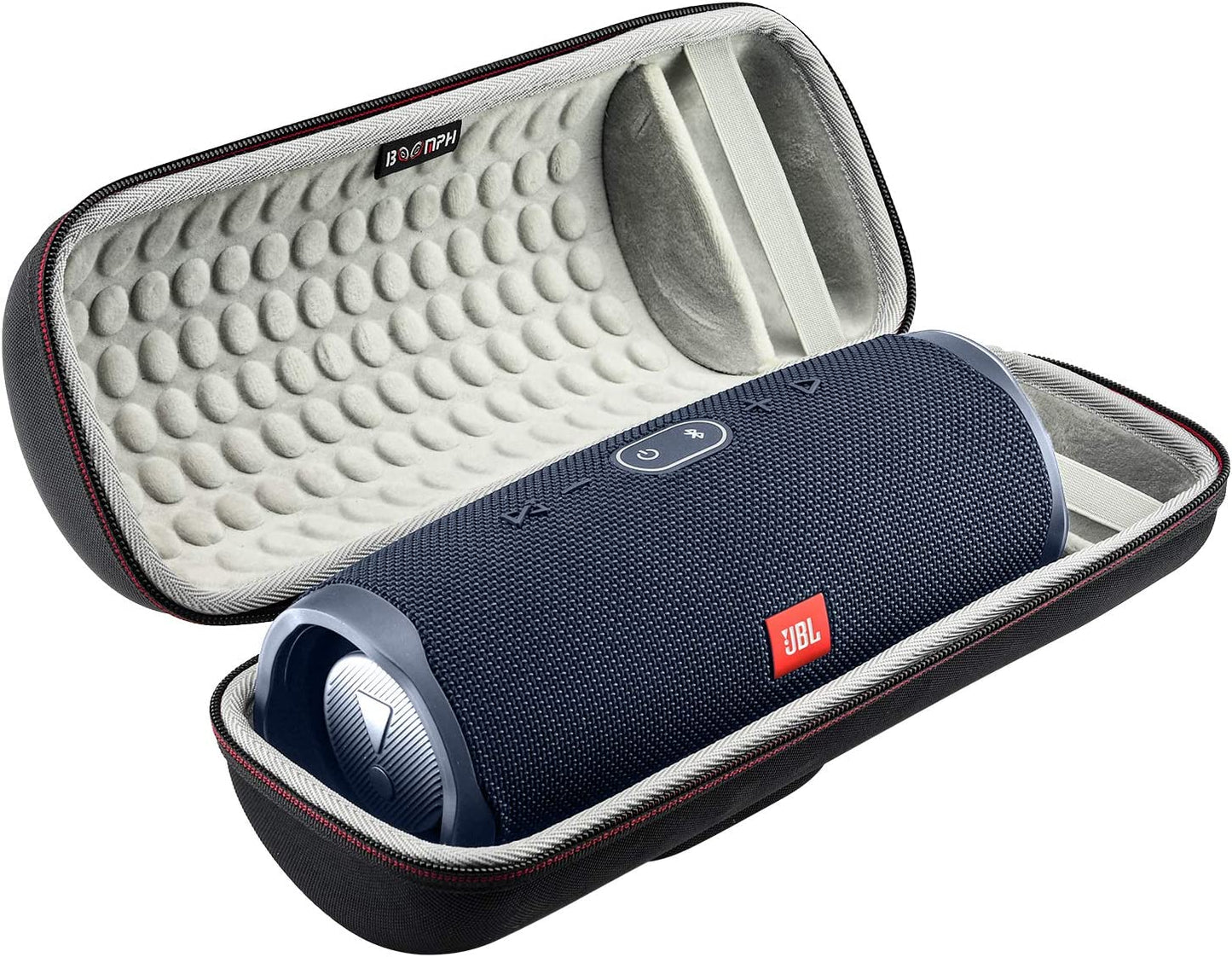 Boomph JBL Charge 4 Portable Waterproof Wireless Bluetooth Speaker Bundle Portable Hard Carrying Protective Case - Blue