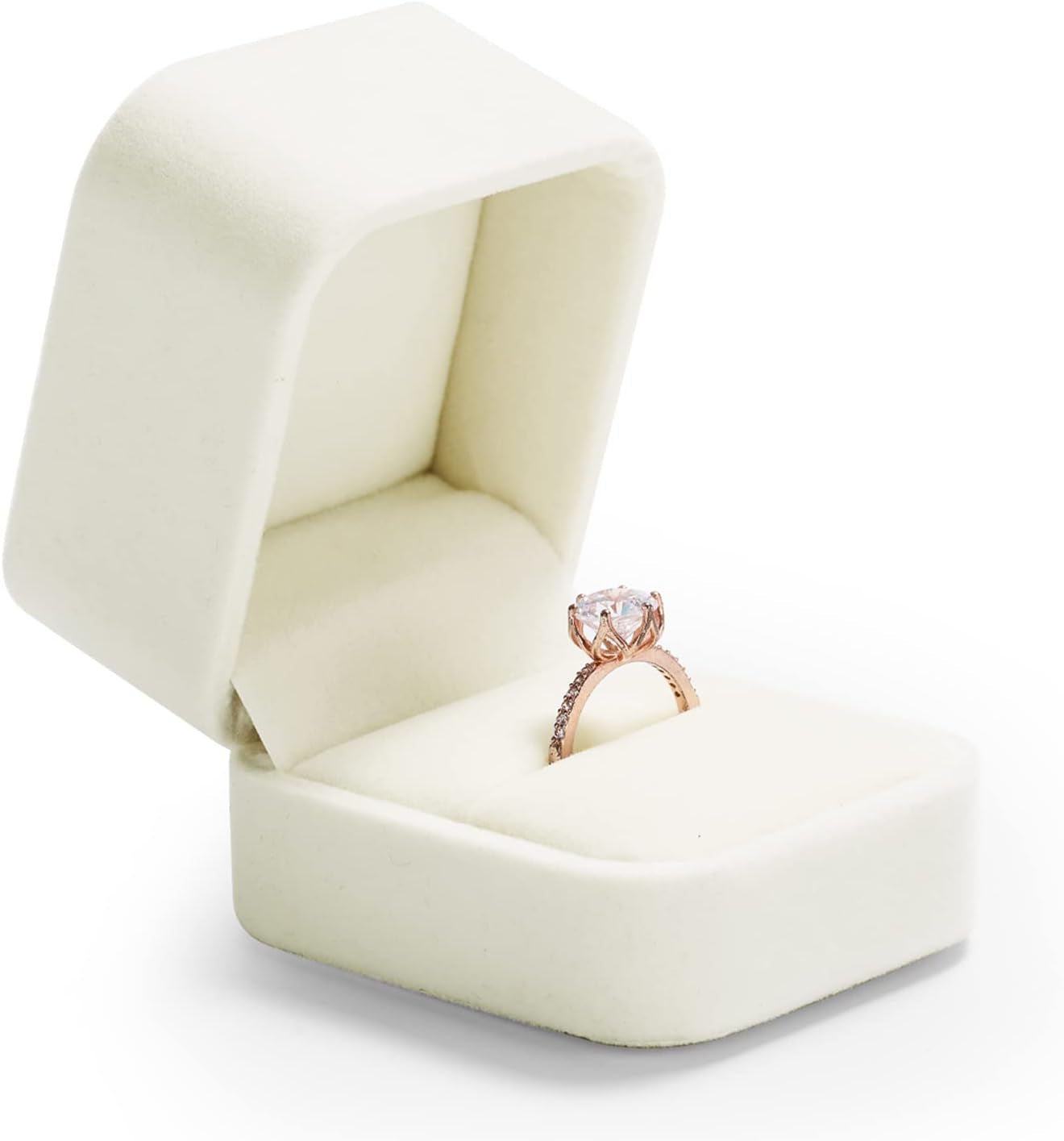 Oirlv Velvet Earring Gift Box Wedding Valentine'S Day White Earrings Stud Case