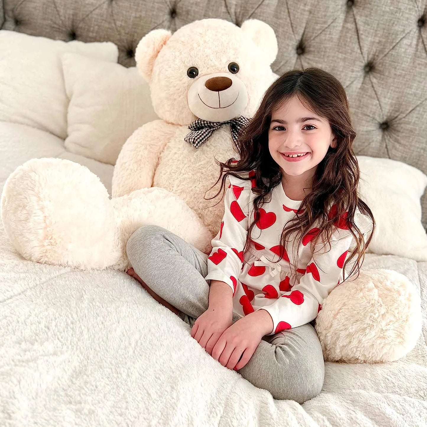 Giant Teddy Bear 4Ft Stuffed Animal Soft Big Stuffed Bear Plush Toy