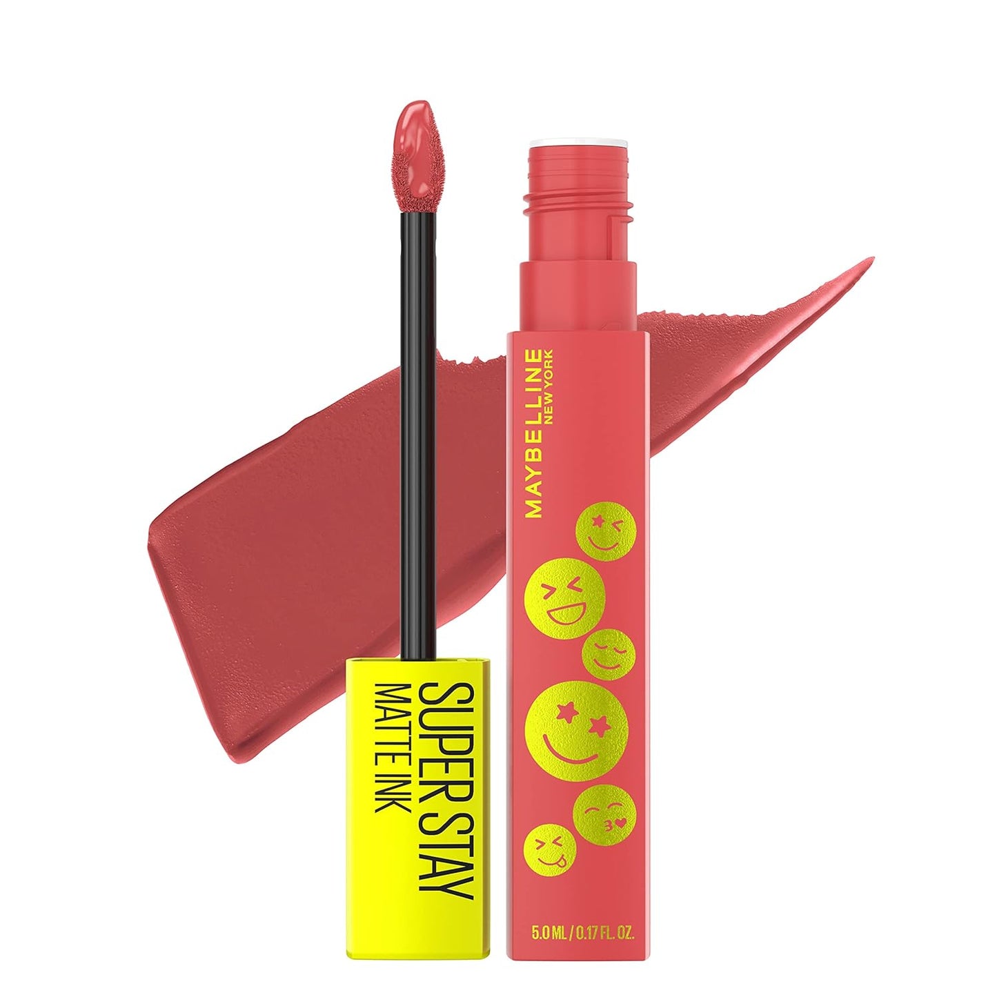Maybelline Super Stay Matte Ink Liquid Lipstick Makeup, Long Lasting High Impact Color, up to 16H Wear, Exhilarator, Ruby Red, 1 Count, Packaging May Vary