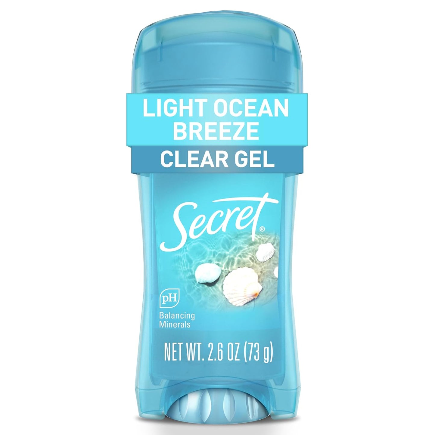 Secret Fresh Antiperspirant Deodorant for Women, 72Hr Breathable Sweat & Odor Protection, Instant Freshness & Gentle, PH Balancing Minerals, Clear Gel, Nurturing Coconut Scent, 2.6 Oz