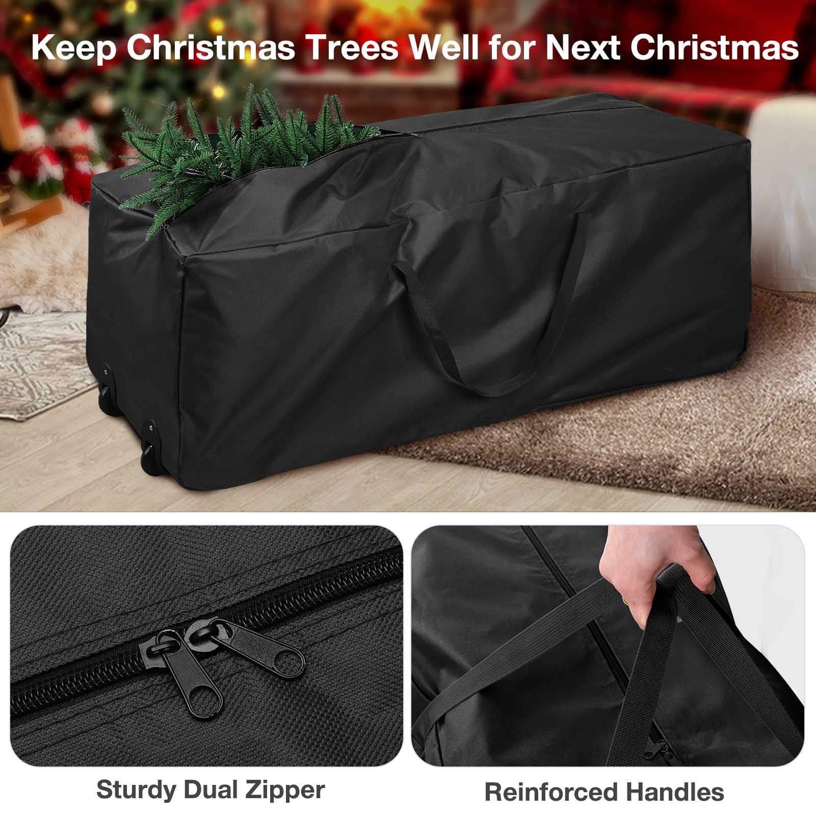 Christmas Tree Storage Bag, Moisture Christmas Tree Bag - for 9 FT Artificial Trees (Black)