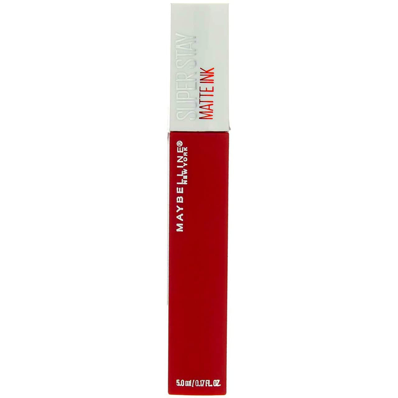 Maybelline Super Stay Matte Ink Liquid Lipstick Makeup, Long Lasting High Impact Color, up to 16H Wear, Exhilarator, Ruby Red, 1 Count, Packaging May Vary