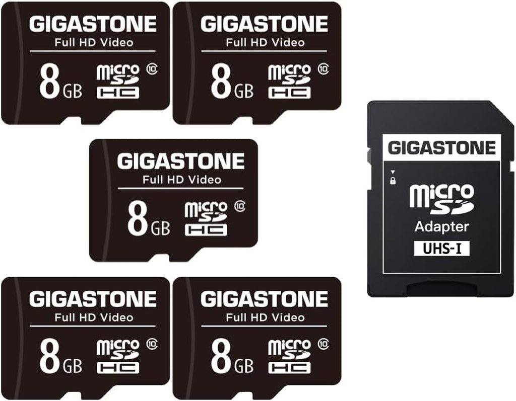 GIGASTONE 16GB Micro SD Card 2-Pack, FHD Video, Surveillance Security Cam Action Camera Drone, 85Mb/S Micro SDHC UHS-I U1 Class 10