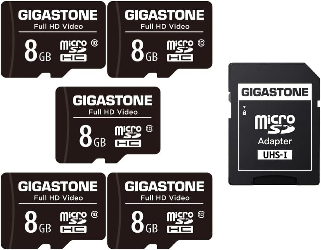 GIGASTONE 16GB Micro SD Card 2-Pack, FHD Video, Surveillance Security Cam Action Camera Drone, 85Mb/S Micro SDHC UHS-I U1 Class 10