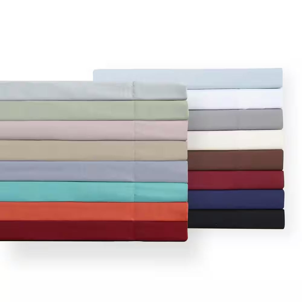 Blush 4-Piece Solid 180 Thread Count Microfiber King Sheet Set