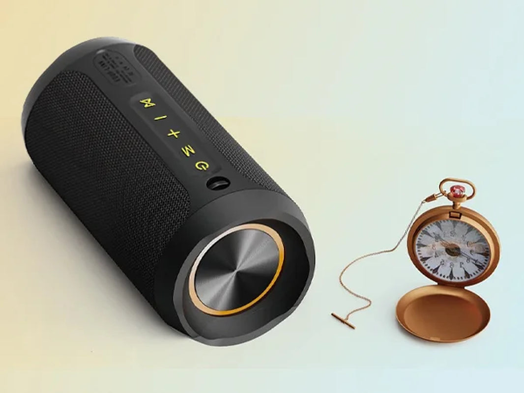 M6PRO Bluetooth Portable Speaker, Outdoor Speakers, Black, 1 Pack